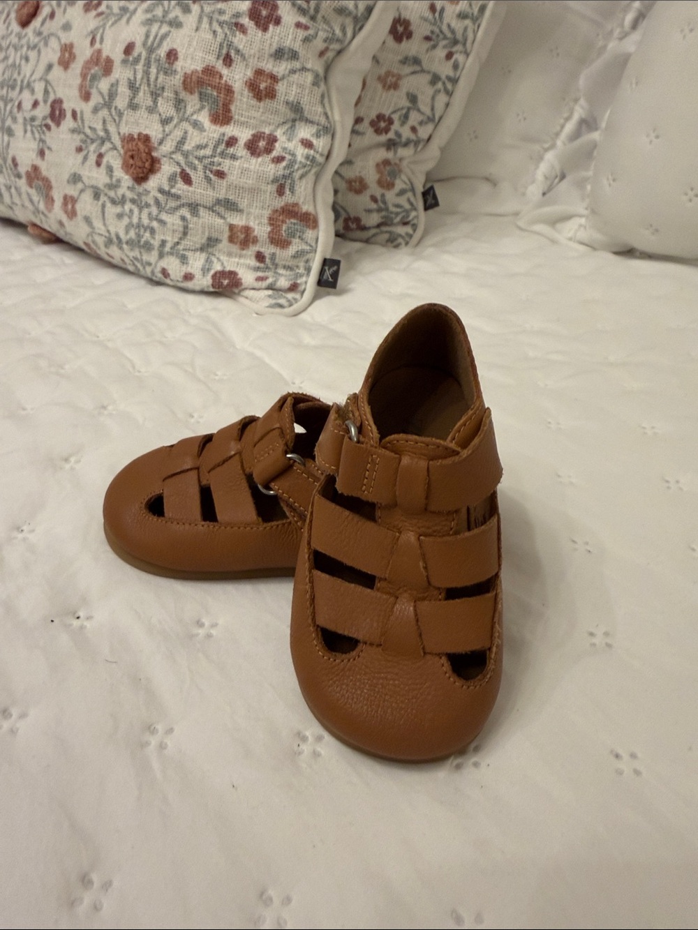 Zara Tan Brown Kids Fisherman Sandals